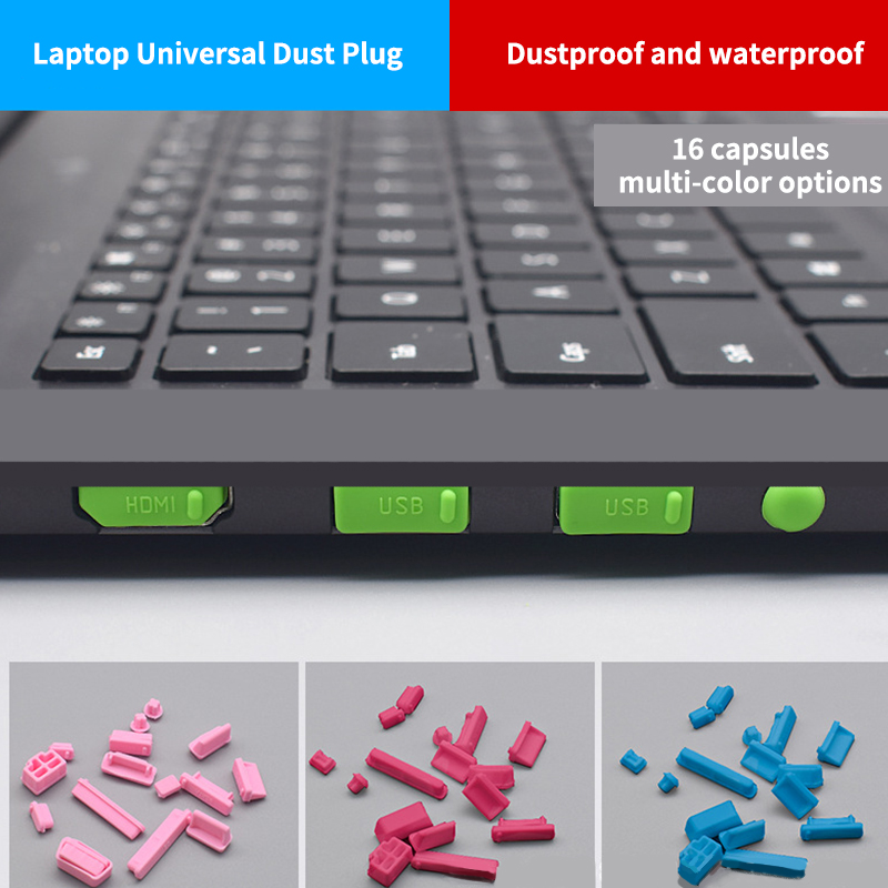 Silicone Anti Dust Sluck Cover Spepper Anti-Dust Plug Laptop-Pronate DustPray USB Type C VGA.