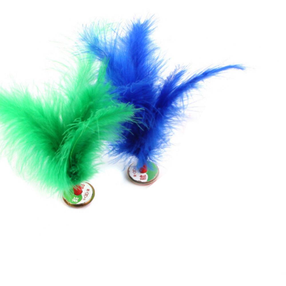 Sconti del 75% caldo!2 pezzi Feather Calcio cinese Shuttlecock Kids Toy Sport ESERCIZIO OUTDOOR GIOCO