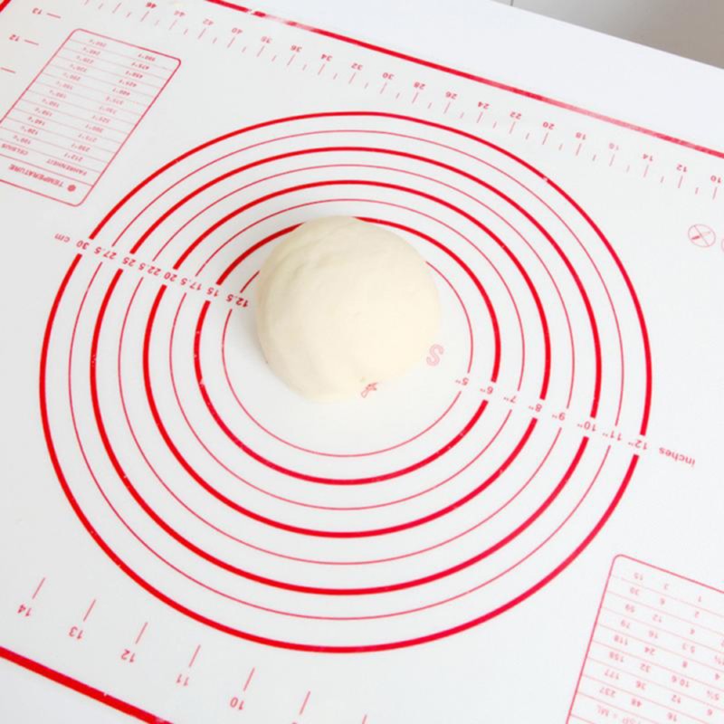 Espalhar paltino silicone tapete de farinha de farinha slim não-bastão cozinha tapetes de forno bolo de bolo de bolo 30x40cm