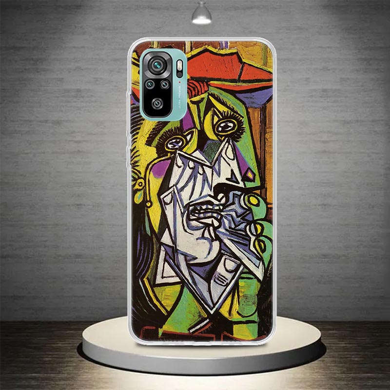 Picasso Abstract Art Painting Case Case Coque para Xiaomi Redmi Nota 12 11 11s 11t 11e 10 10s 9 9s 9t 8 8t 8 Pro Plus Global 7