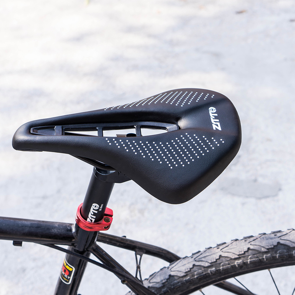 ZTTO MTB Bicycle ergonomique à nez court selle 160 mm de large Comfort Long Trip Light-poids épaissis Tampon Soft Seat Bike Pièces