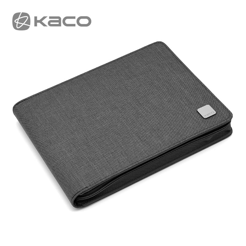 Kaco Pen Pouch Pencil Case Tas Beschikbaar voor 20 Fountain Pen / Rollerball Pen Holder Storingszak Zwart / Grijze kleur Waterdicht