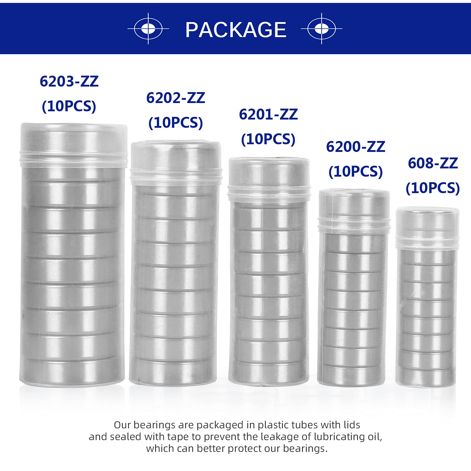 ABEC-5 608 6200 6201 6202 6203 6204 6205 6206 6207 6208 ZZ 2RS Metalldichtung Hochwertige Tiefekugellager 12 x 32 x 10 mm