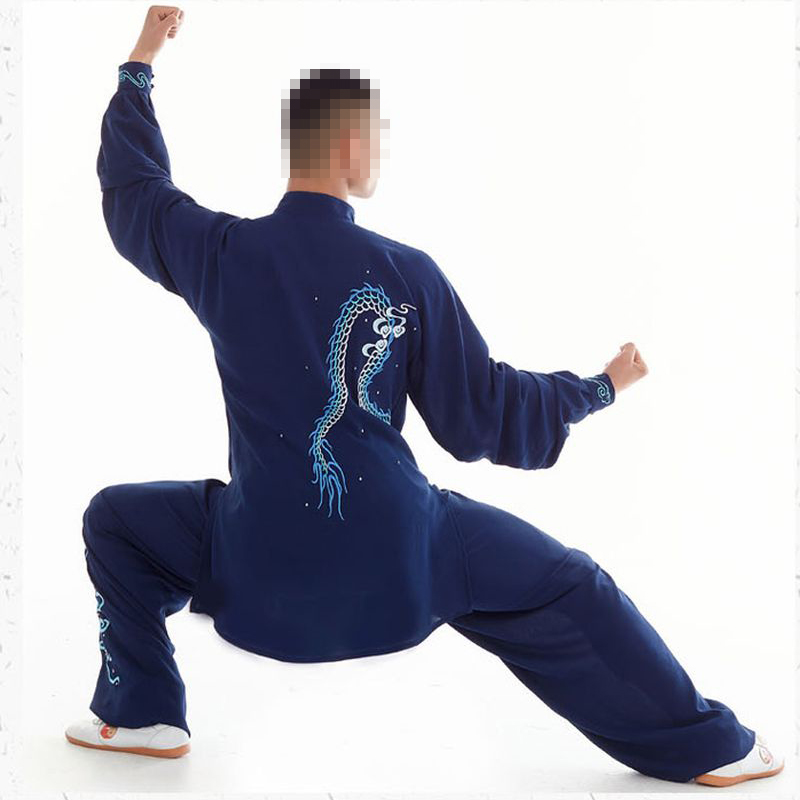 Zomer/lente op maat gemaakte geborduurde lotus vechtsporten uniformen taiji pak tai chi performance kleding kung fu pakken sluier