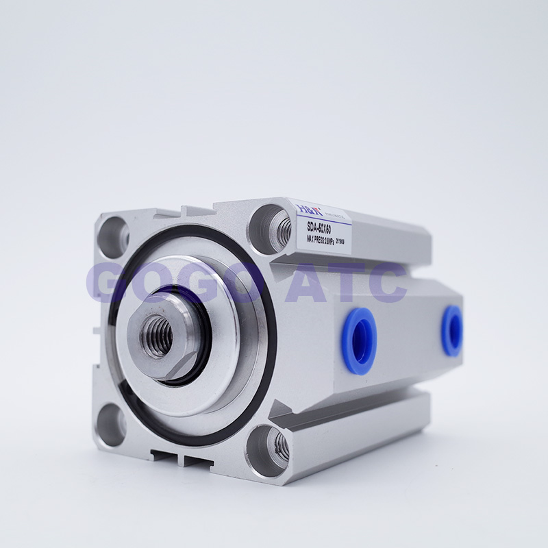 Female/male thread bore 12mm stroke 5/10/15/20/25/30/35/40/45/50mm double acting pneumatic actuator SDA 12 compact air cylinder