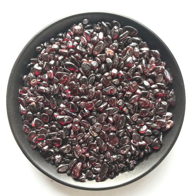 100g Natural Red Garnet Quartz Crystal Polied Stone Rock Gravel Genant E04 Pierres et minéraux naturels