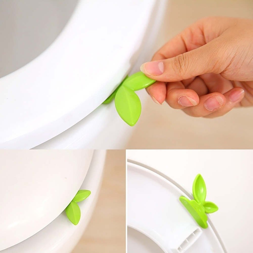 Coperchio creativo del sedile del bagno a forma di foglia Coperchio Assalto il bagno Accessorio guarnizione sollevatore sanitario portatile