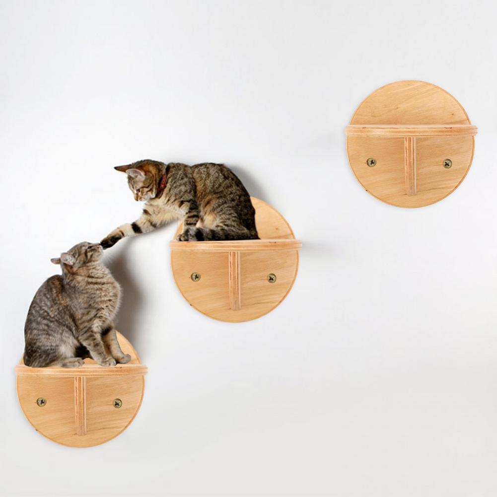 Wholesale/Wall Mounted Cat Shelf Puppy Cat Climbing Toys Wooden Pet Cat Perch Step Bed Cat Hammock Bed Cat Wall House