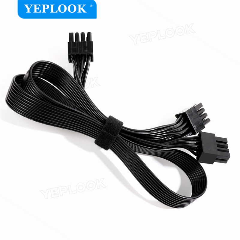 Original PCIe 8Pin to Dual 8Pin 6+2 Graphic Card Power Cable for CORSAIR Cooler Master Thermaltake Modular Power Supply 18AWG