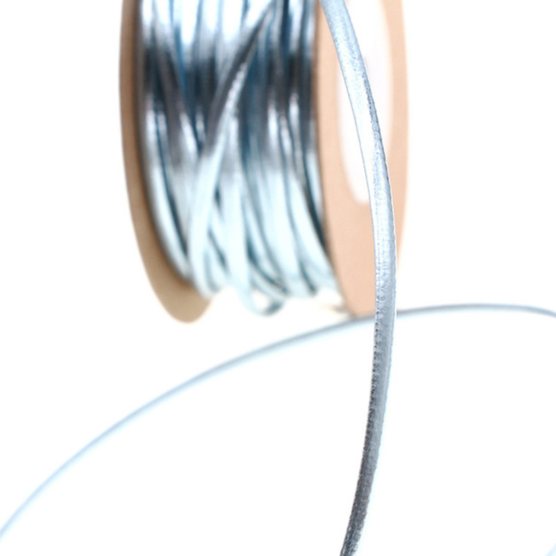 15m/roll 2mm 2 mm colorido de couro PU Weaven Fios Fosques de cordões de cordas para jóias de pulseira DIY Fazendo suprimentos artesanais