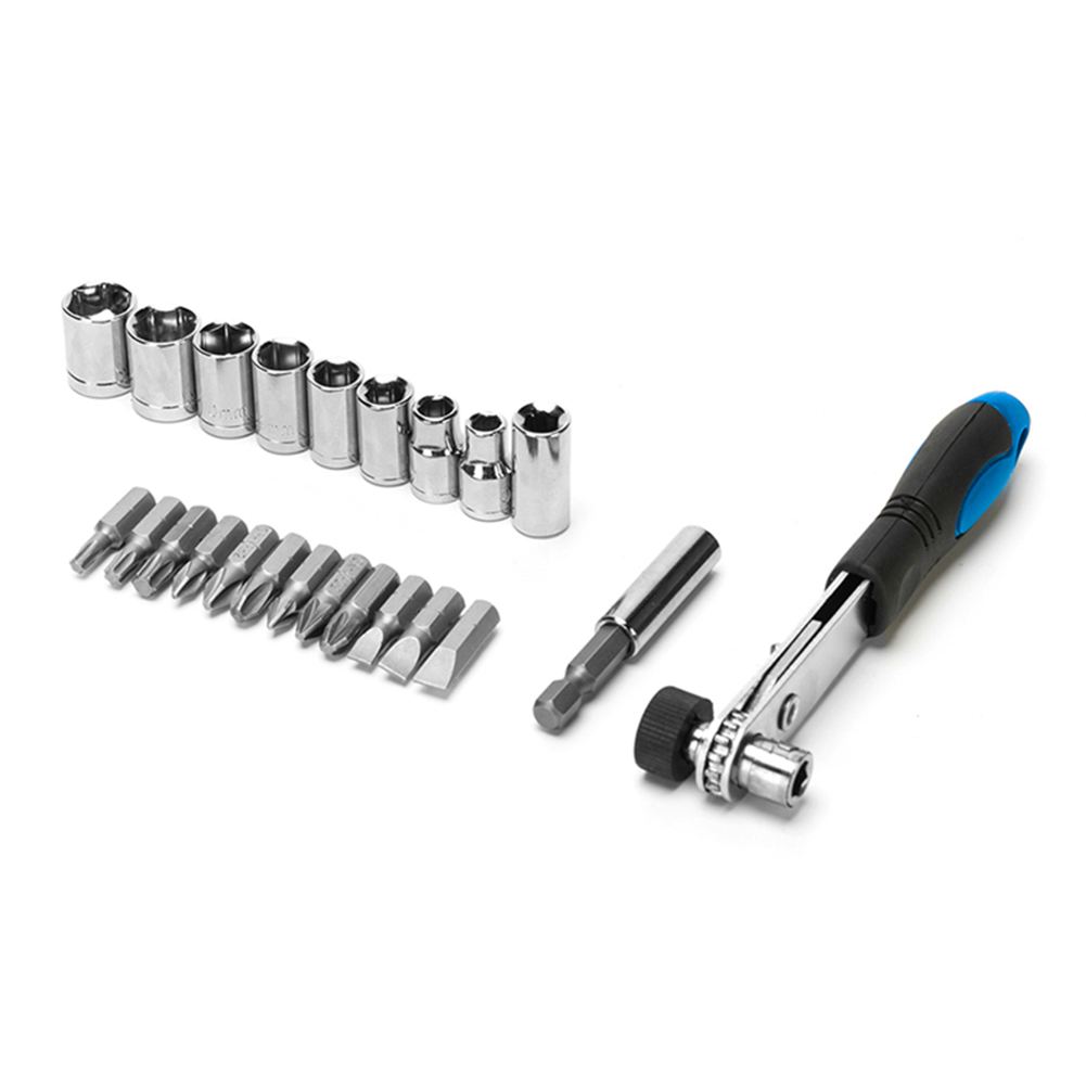 23 In 1 Mini Cırcır Bit Set Ofset Cırcır Sürücüsü Anahtarı Tornavida Soketi Set Elektrik Cihazı Onarım Bakım Aracı Kiti