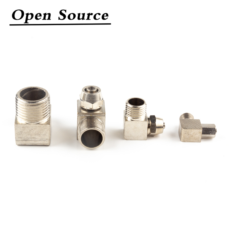 PL 4 6 8 10 12mm Pipe Tube To -M5 M6 1/8 1/4 3/8 1/2 Trachea Quick Screw Connector Copper Pneumatic Components Fast Twist Joint