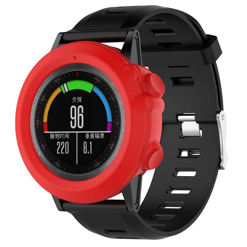 Alloyeed Silicone Smart Watch Protecter Case Cover Shell Cadre pour Garmin Fenix 3 HR Quatix 3 TACTIX Bravo Smart Watch