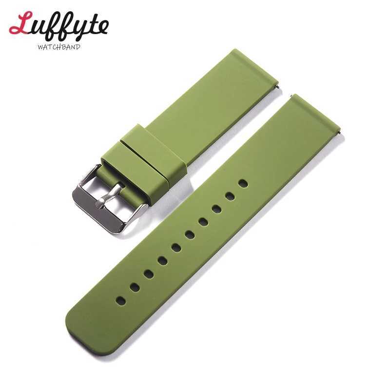 Watch Bands 12mm 14mm 16mm 18mm 20mm 22mm 24mm Silicone Strap Quick Release Bracelets Belts Band Silicone Rubber Straps Watch AccessoriesL2404