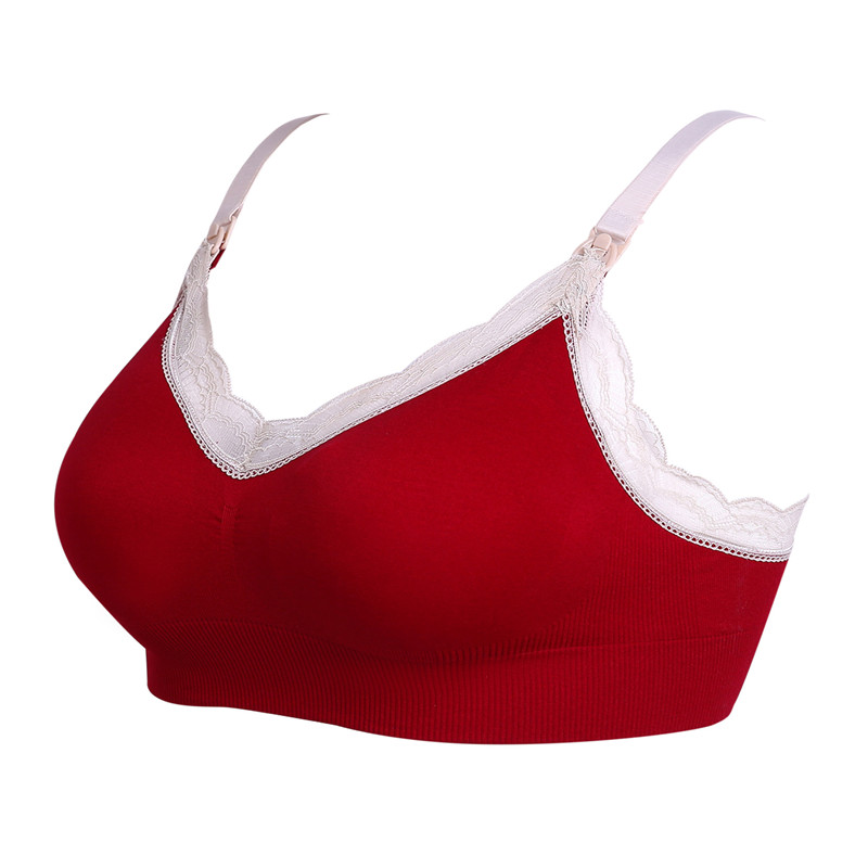 Maternidade Bras Wirefreefree Bra -calcinha de enfermagem Conjunto de roupas de gravidez Prevenções de gravidez impede as mulheres que amam o sutiã de lactancia respirável