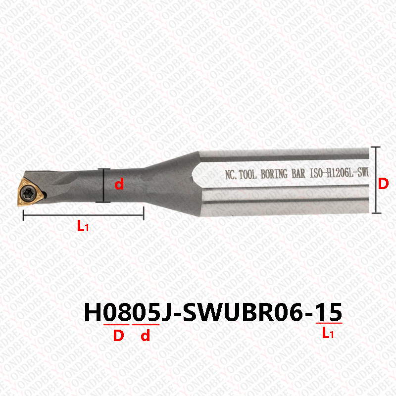 Jenseits der SWUBR CNC Interner Werkzeughalter SWUBR06 H05G H06H H08J Hochgeschwindiger Stahl Anti-Seismic Pirach Einsätze kleiner Kopfdreherschneider