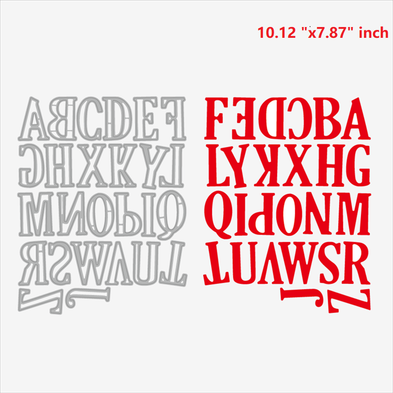 アルファベット番号マルチスタイルの金属切断ダイエンボス金型スクラップブックペーパークラフトナイフ金型ブレードパンチステンシル