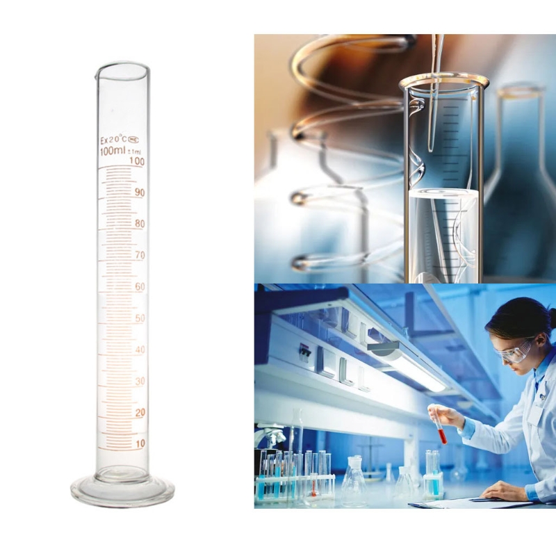 100 ml glasgradueercilinder meten met een enkele metrische schaal Chemie Lab Home Au18 21 Dropshipping