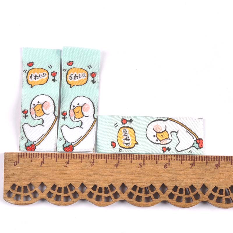 14x45mm Lovely Animal Embroidery Label Clothes Bag Shoe Tags Handmade DIY Crafts Sewing Accessories Supplies C2920