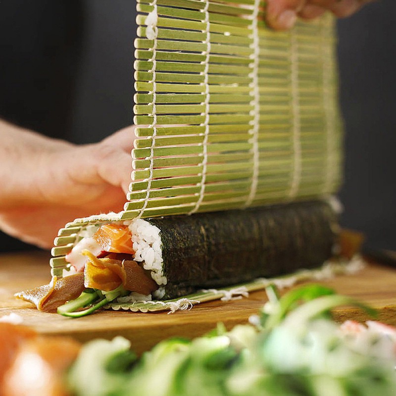 Sushi rouleau rouleau bambou diy Sushi Mat Oniigiri Roller Rouleau à main Tools Sushi Sushi Kitchen Japonais Aliments Beto ACCESSOIRES