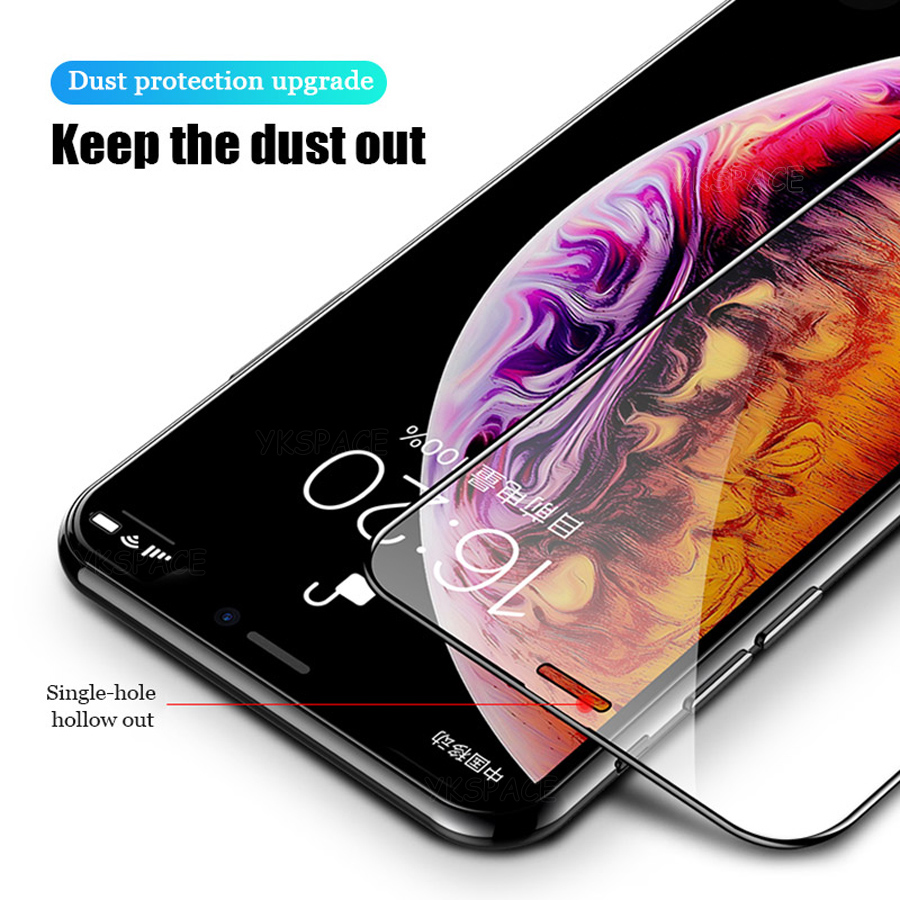 2-Full Cover Screen Protector 9H Hemdrat glas för iPhone X XR XS 11 12 13 MINI 14 15 Pro Max 6 6S 7 8 Plus SE Protective