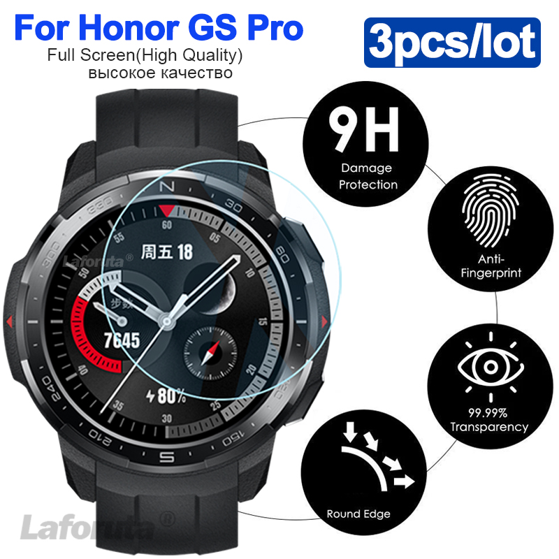 Honor Watch GS Pro Tempered Glass Screen Protector Film Guard 9HスマートウォッチプロテクターガードカバーHuawei Honor GS Proのカバー