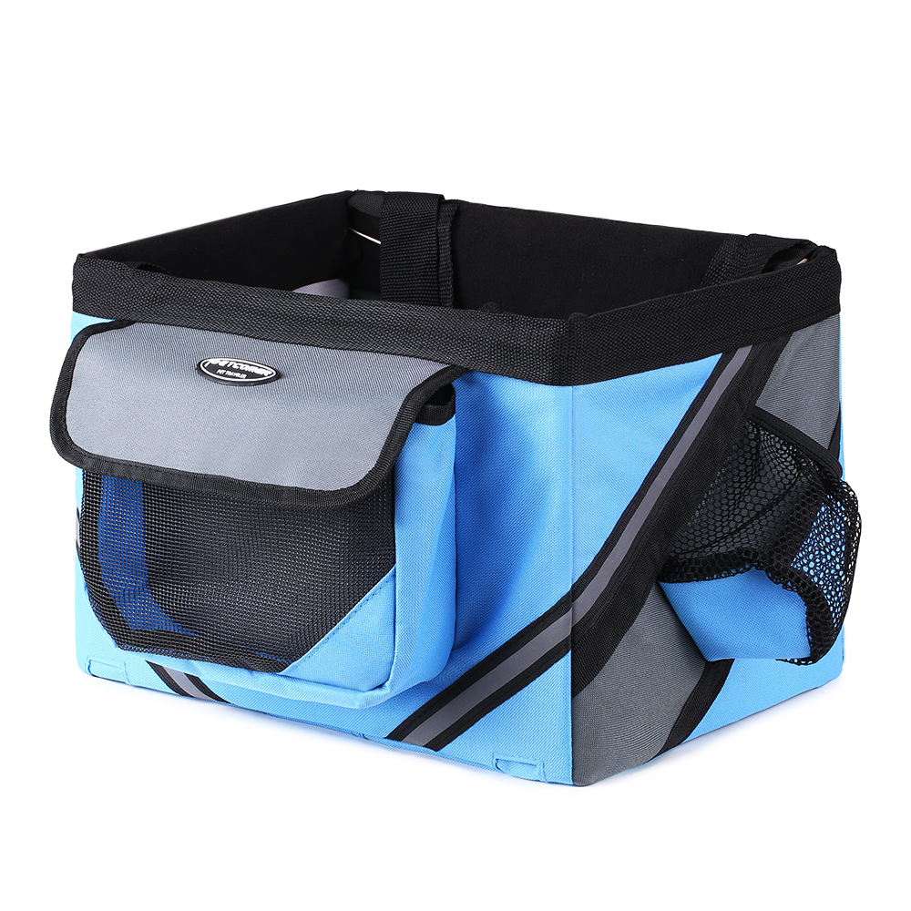 Bicycle Bag Cycling Bike Bicycle Handlebar Basket Bike Hard-wearing Front Bag Box Pet Dog Cat Carrier Black / Blue / Coffee