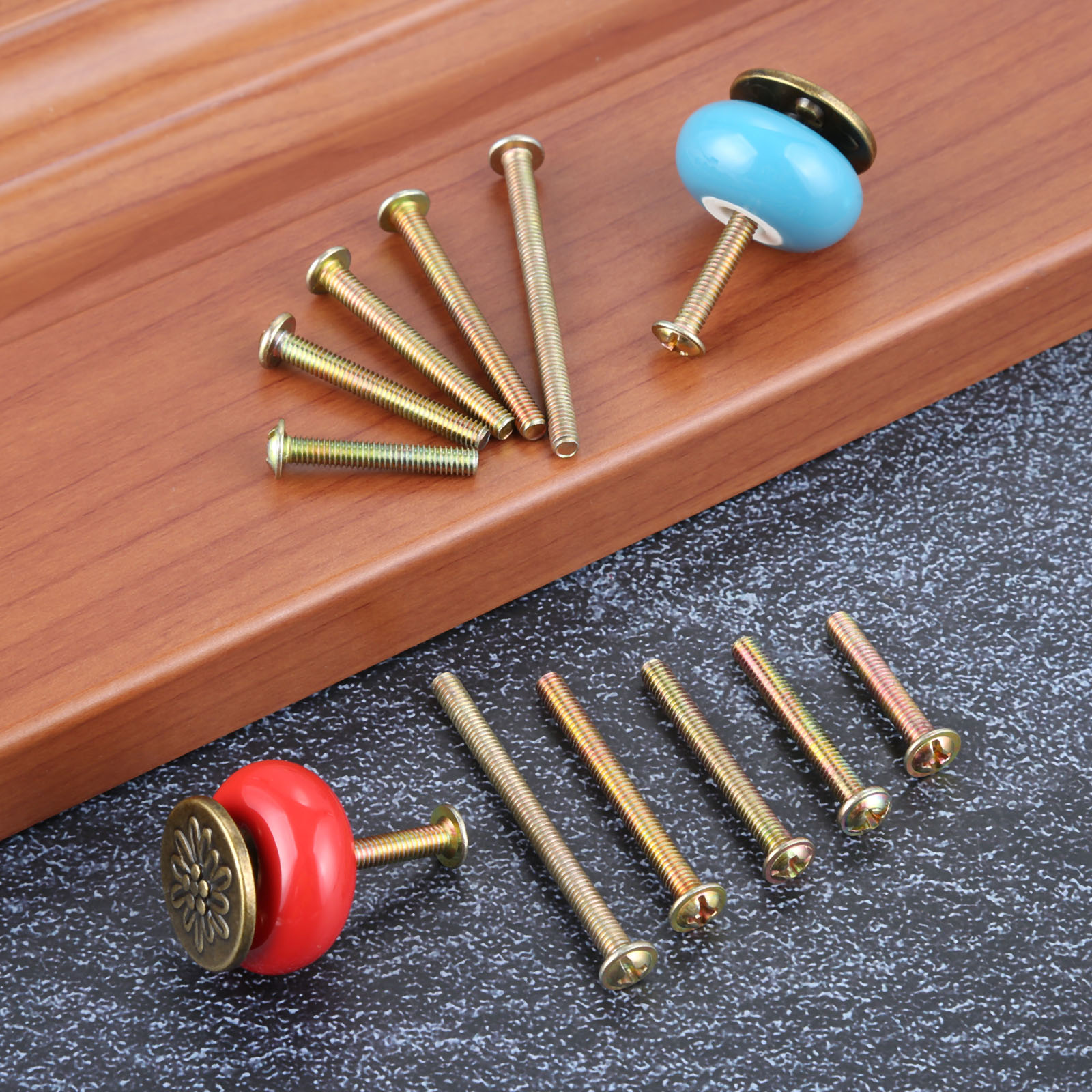 M4 Cabinet Knob Screws Door Pull Handle Screw M4 *25mm/30mm/35mm/40mm/45mm Furniture Fastener Phillips Head Screws & Bolts