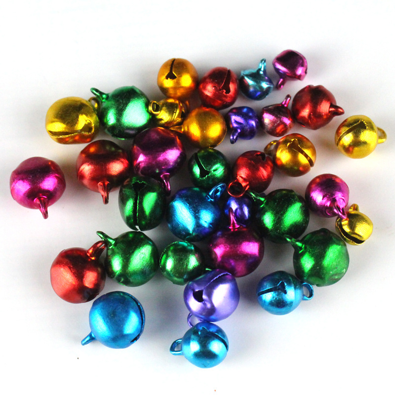 6/8/10/12/14mm Multicolor Bell Christmas Jingle Bells Perles lâches DIY CARALS MAIN MAIN