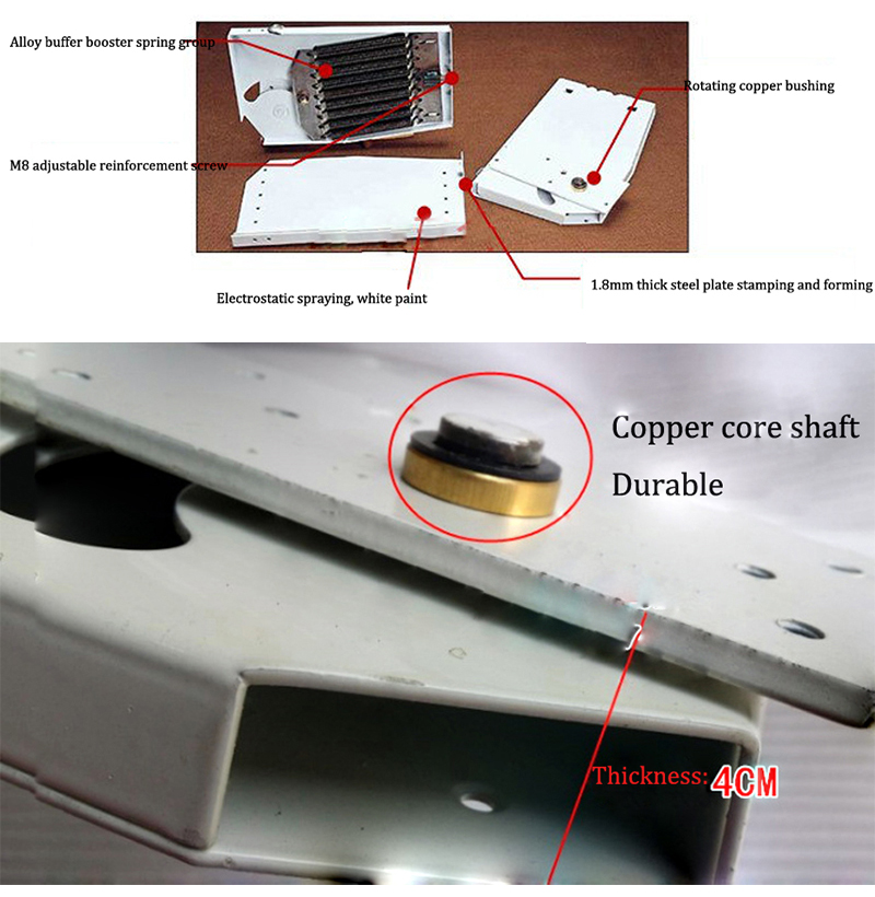 DIY Murphy Bed Mechanism med 9 djärva fjädrar dolda säng hårdvarukit vikar väggsäng gångjärn tillbehör för 1 m-1,5 m breddsäng