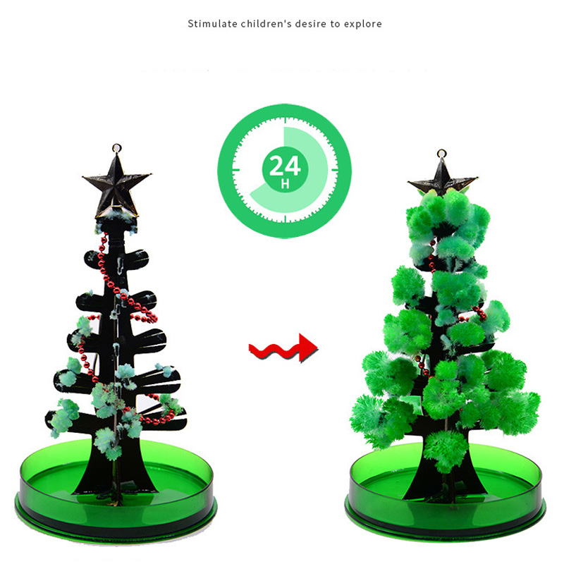 14 cm Magic Growing Tree di Natale fai da te Fun Gift Crystal Crystal e Blooming for Children Experiment i giocattoli