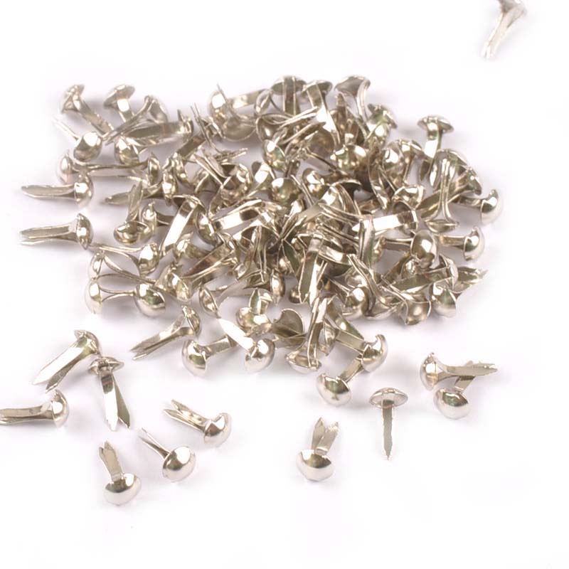 5x10mm Mix Yuvarlak bağlantı elemanı Brads Scrapbooking Malzemeleri için Diy Metal El Sanatları Aksesuarları Ayakkabı Dekor C2147