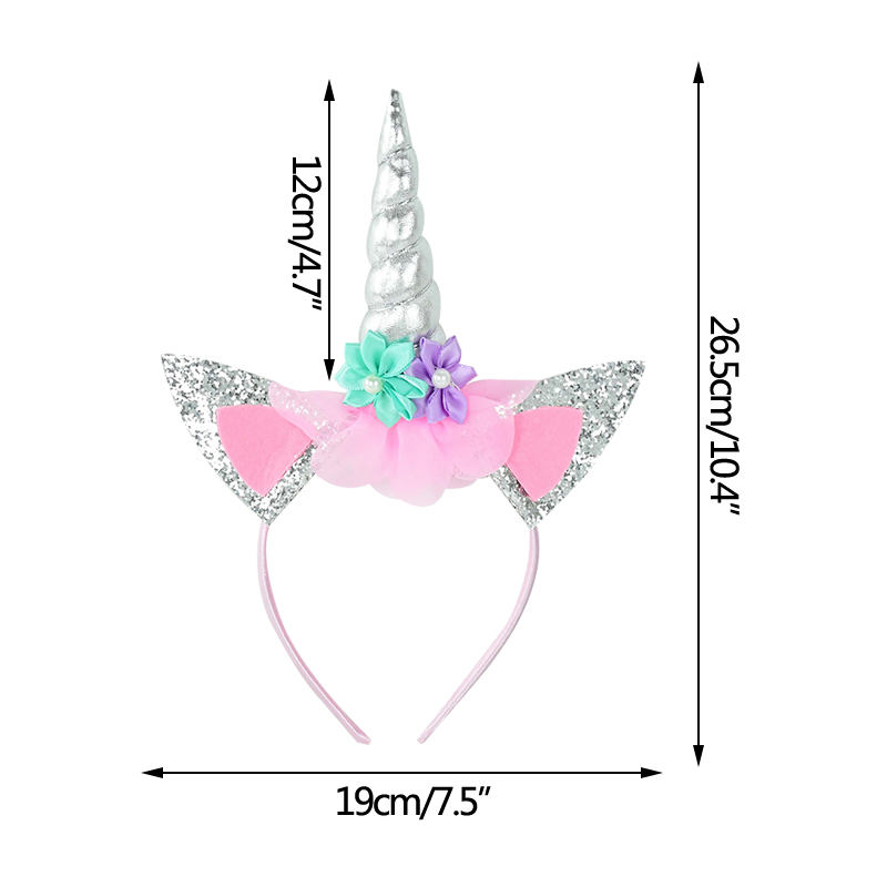 Kinder Einhorn Stirnband Babypätte Geburtstag Mädchen Kopfbedeckung Party Haare Haarbänder Kinder Haarzubehör Einhorn Party Dekor