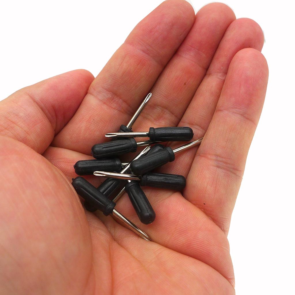 100 pezzi minuscoli giocattolo del cacciavite Phillips 3 cm Mini cacciavite lungo 2 mm Regolatore di tensione di riparazione Accessori speciali
