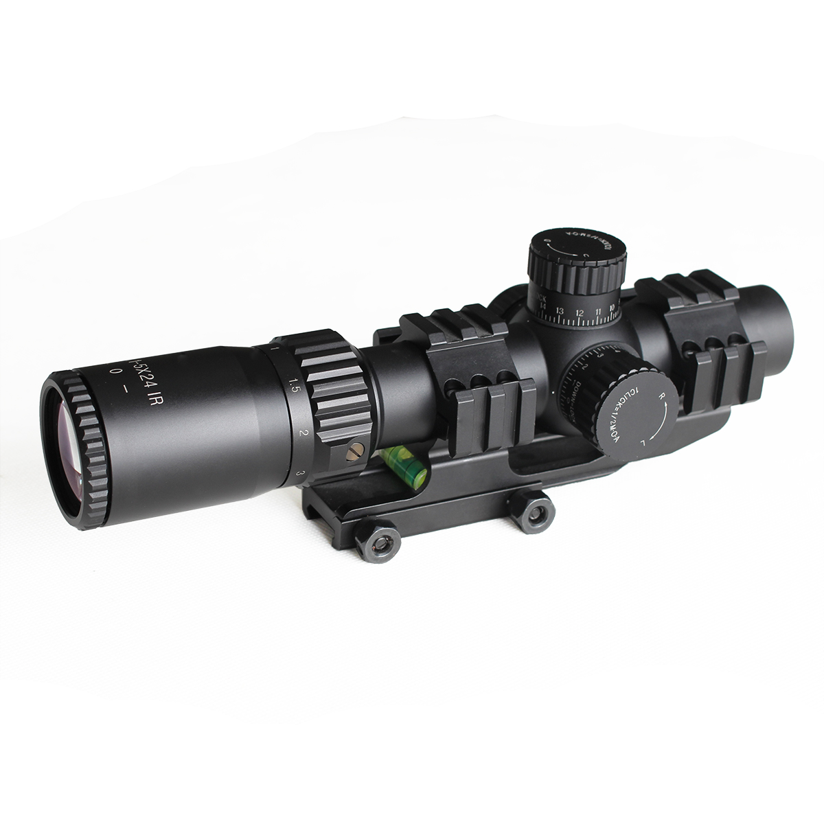 BM WA 1-5x24 IR 1/2 MOA MOA Optic Optic Sight Angle largo Red Dot Illumined Rifle Scope com Mount for Hunting Shooting Gun