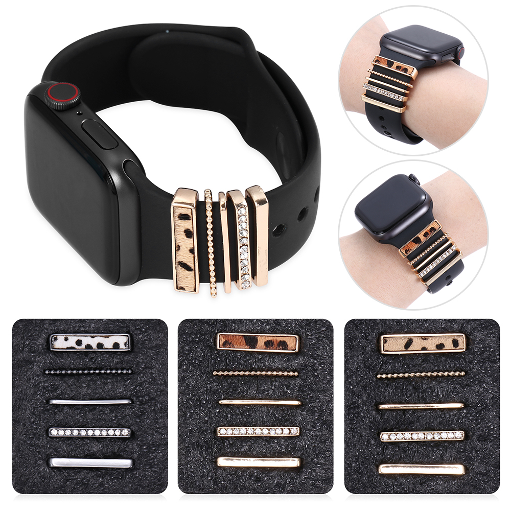 Dekoracyjny pierścionek dla Apple Watch Band Charms Smart Watch Sport Silikon Pasp