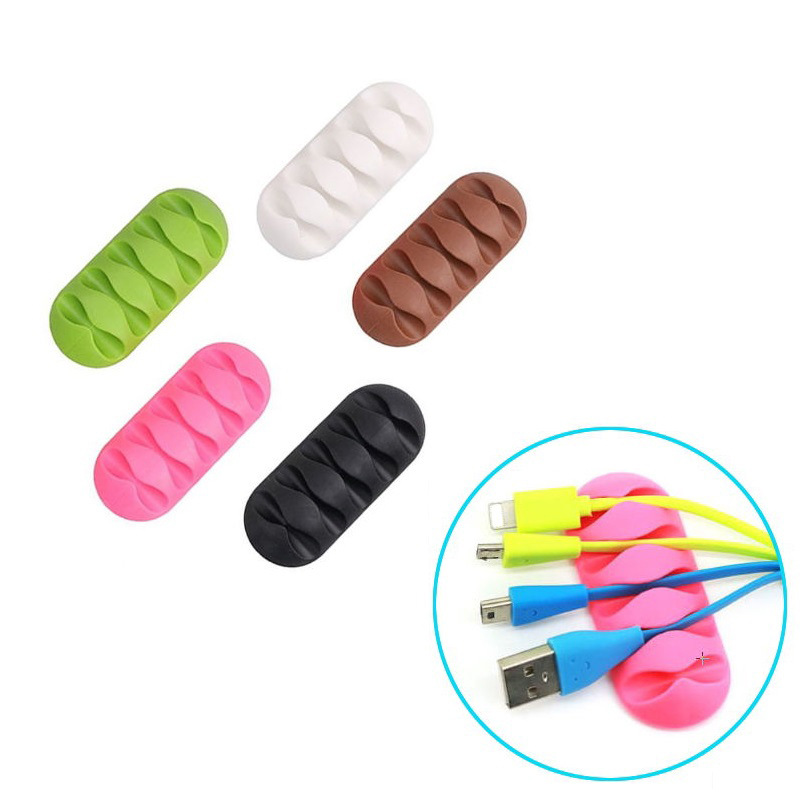 Cable Clip d'écouteur Câble Organisateur Bureau Set Wire Storage Chargeur Câble Câble Wriner Wrap Cord Câble Câble Desdement accessoires