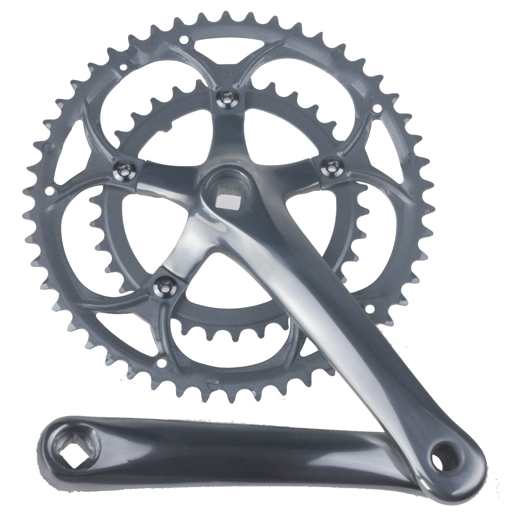 Vélo de route Crankset à bicycle en aluminium alliage 50-34t 8/9S Sprocket Square Hole Racing 170 mm Accessoires de cyclisme de manivelle