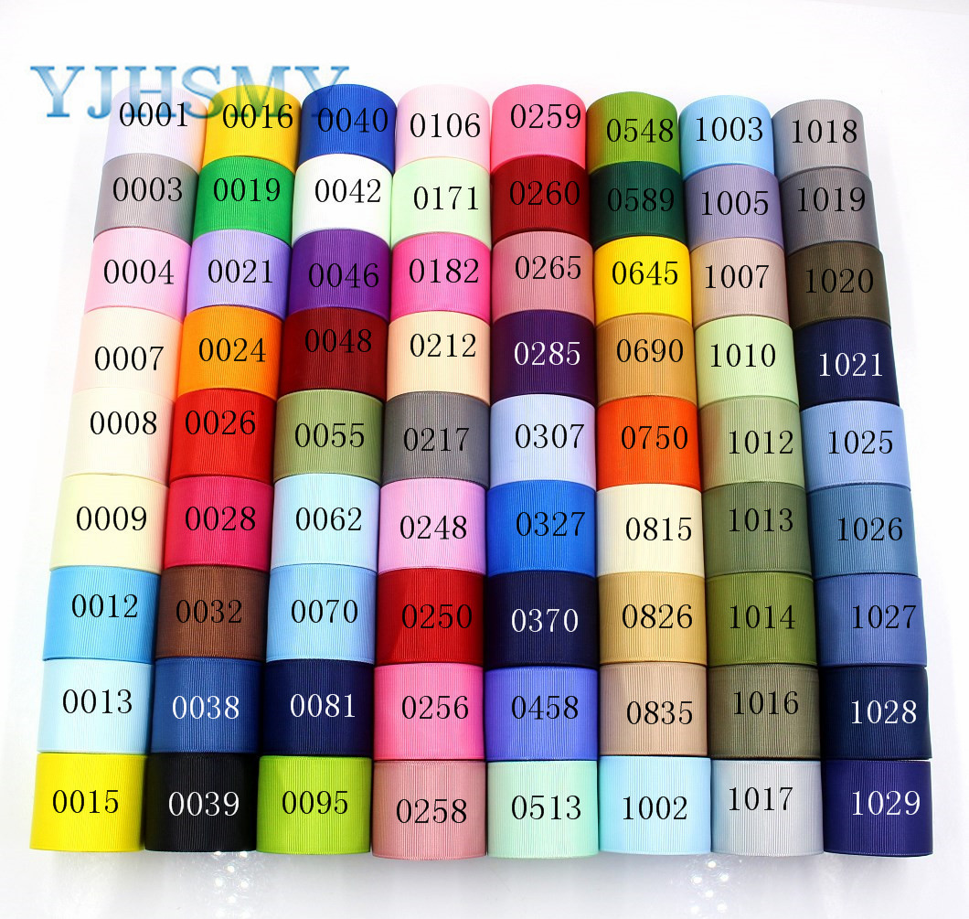 Сплошной цвет печатные ленты grosgrain j-181015-5 38 мм 5 Ярд, Diy Hairbows Accessories Accessories