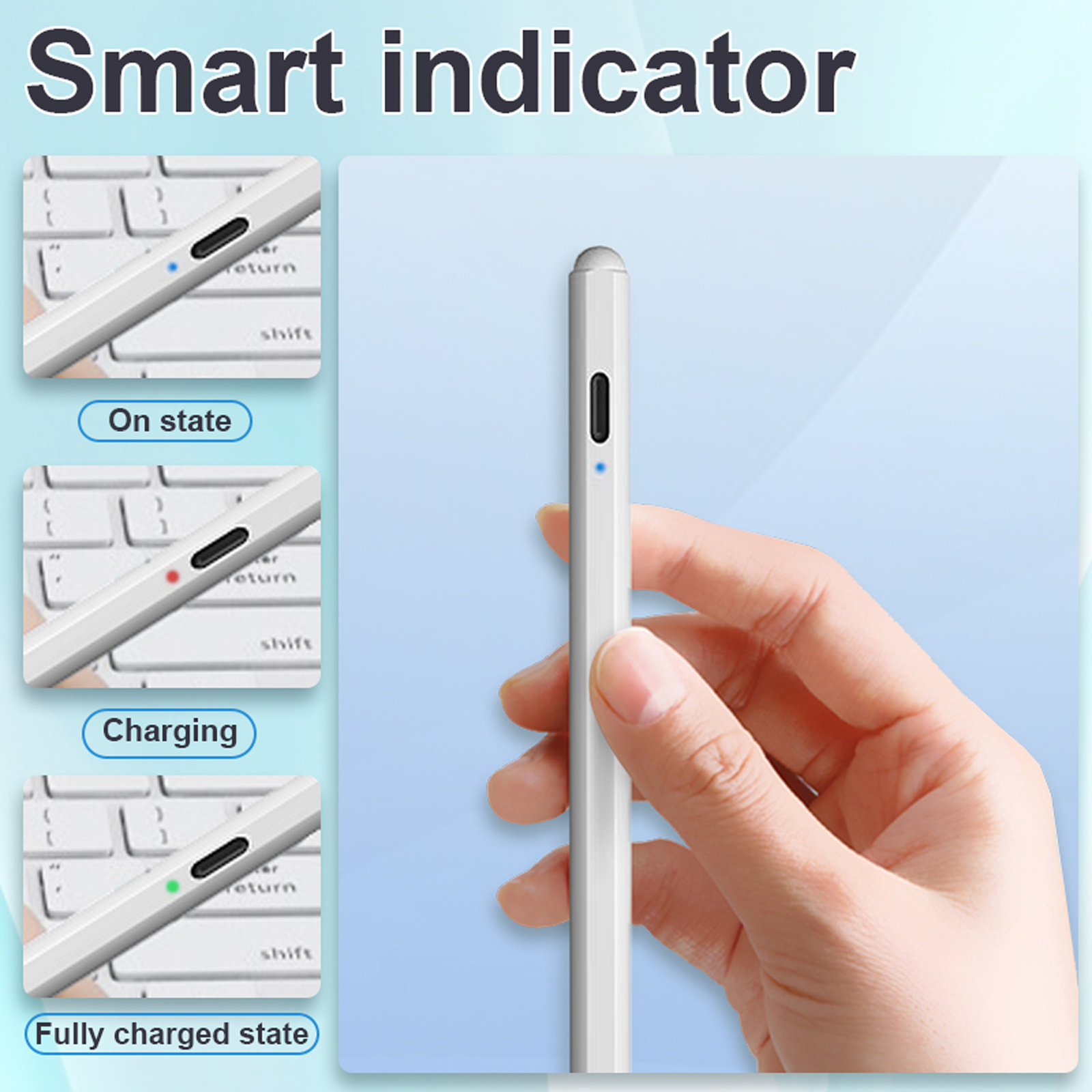 Universal Stylus Pen för Apple Tablet Magnetic Touch Pen för kapacitiv skärm Ritningspennor för iPhone Samsung Notebook Pen