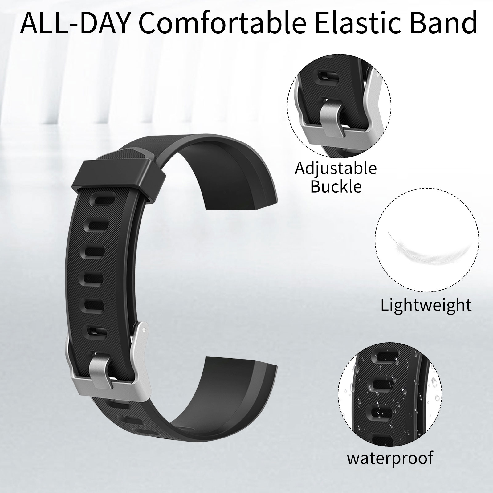 Silicone Strap Smart Watch Bracelet para ID115 Plus HR Smart Watch Substituição de pulseira Acessórios de cinta multicolor
