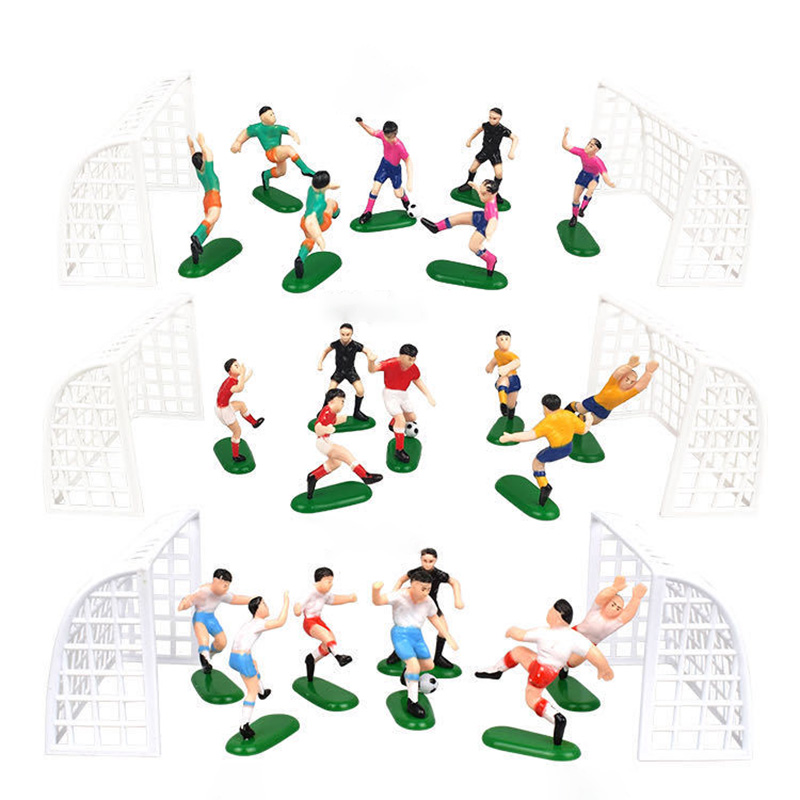 8stSoccer Football Cake Topper Kids Cupcake Topper Decor Model Happy Birthday Party Supplies Children Party Decoration