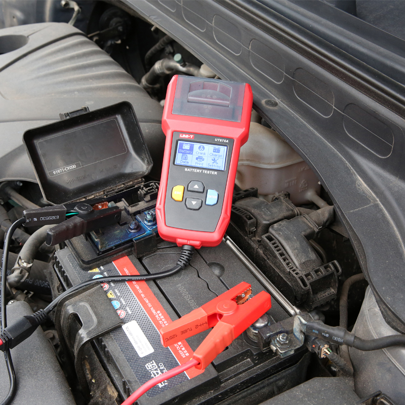 UNI-T Automotive Battery Tester 12V 24V Battery Test, Charge Test And Max Load Test Diagnostic Instrument UT673A/UT675A