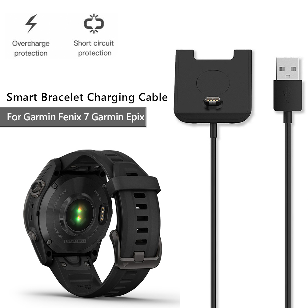 Cavo di ricarica USB per Garmin Fenix 7/7S/7x Garmin Epix 100 cm di alta qualità Smart Watch Carco di carica rapida Accessorio dock