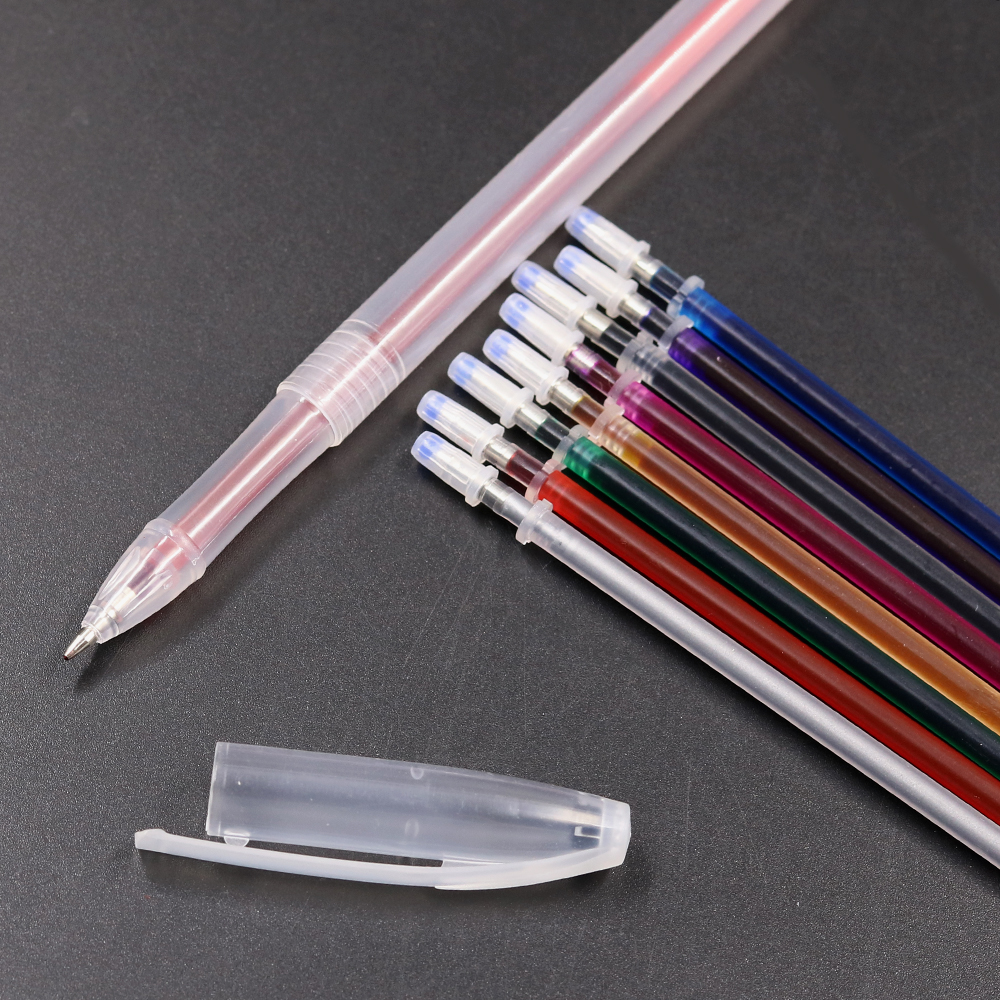 rozpuszczalne w wodzie markery tkaniny napełniają krzyżowe długopisy do shoThwork narzędzia do szycia igły z pudełkiem z pudełkiem