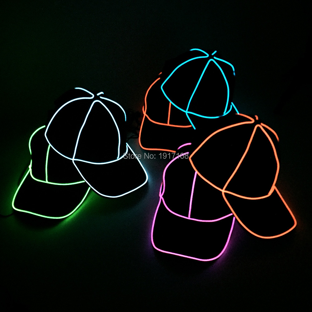 Alta qualità i disponibili Glow LED BOY HATS Snapbacks berretti da baseball Cappello hip-hop Boy and Girl i cappelli da festa di Halloween