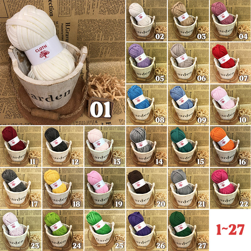 Thick Cloth Fabric Strip Yarn Craft With Braid Tool Kit For Hand Knitting Woven Bag Carpet DIY Hand-knit Crochet Material