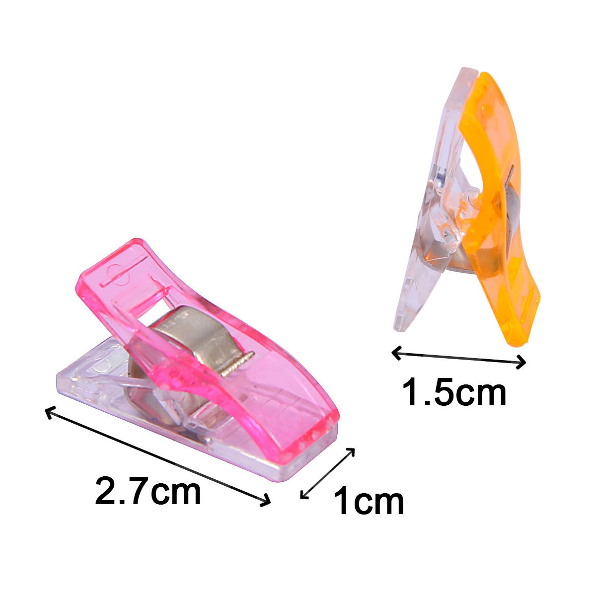 10st DIY Patchwork Job Foot Case Multicolor Plastic Clips Hemming Syverktyg Sy Tillbehör Bindande klipp Papper DIY -hantverk