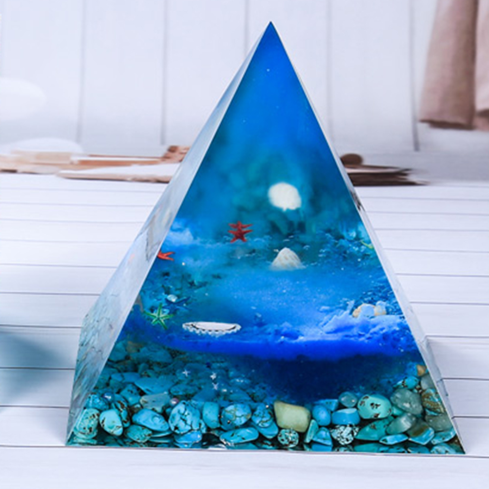 DIY 15CM Super Large Pyramid Silicone Resin Mold Mould Craft Jewelry Crystal With Plastic Making Tools Pyramid Mold