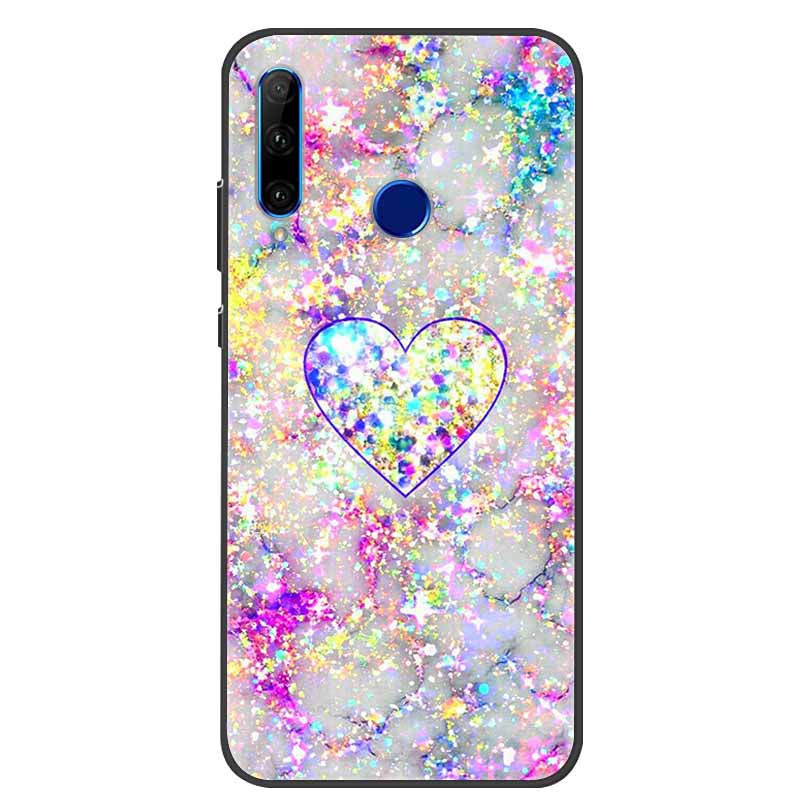 Dla Huawei P30 Lite Case Luxury Silikon TPU miękka tylna okładka Połącz telefoniczny dla Huawei P30 Lite P 30 Mar-Lx1M Funda ShockProof COQUE